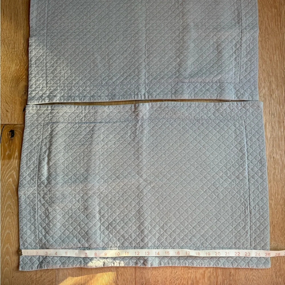 Restoration Hardware Shams Quited chambray set price firm!
